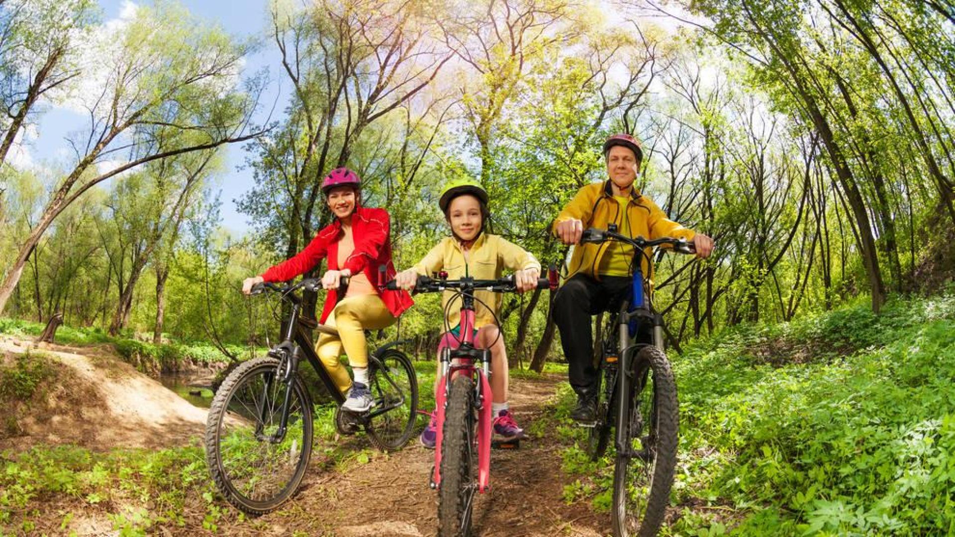 Fotografía btt en familia