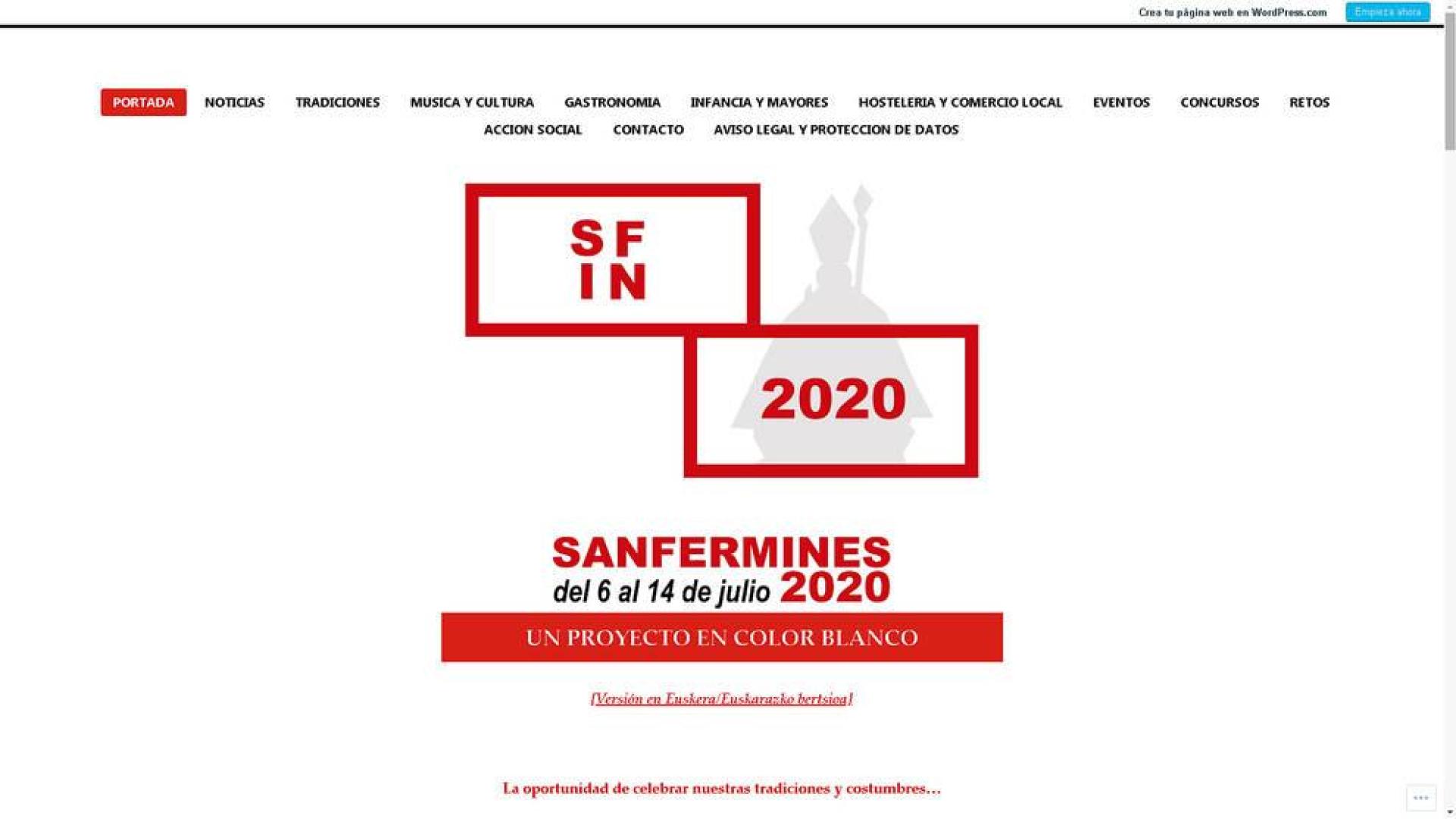 Se buscan ideas para celebrar los Sanfermines 2020