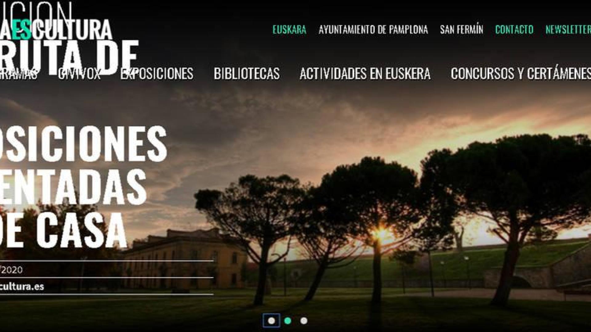 Pamplona es Cultura renueva la manera de mostrar sus contenidos en la web