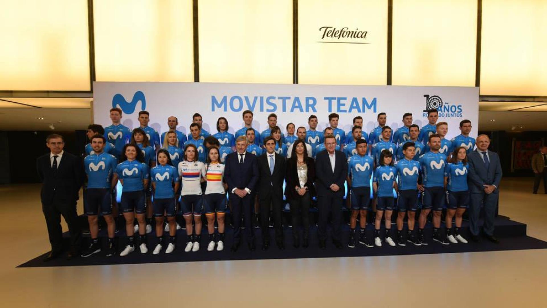 El equipo navarro Movistar se presenta su décima temporada con Telefónica con 14 altas