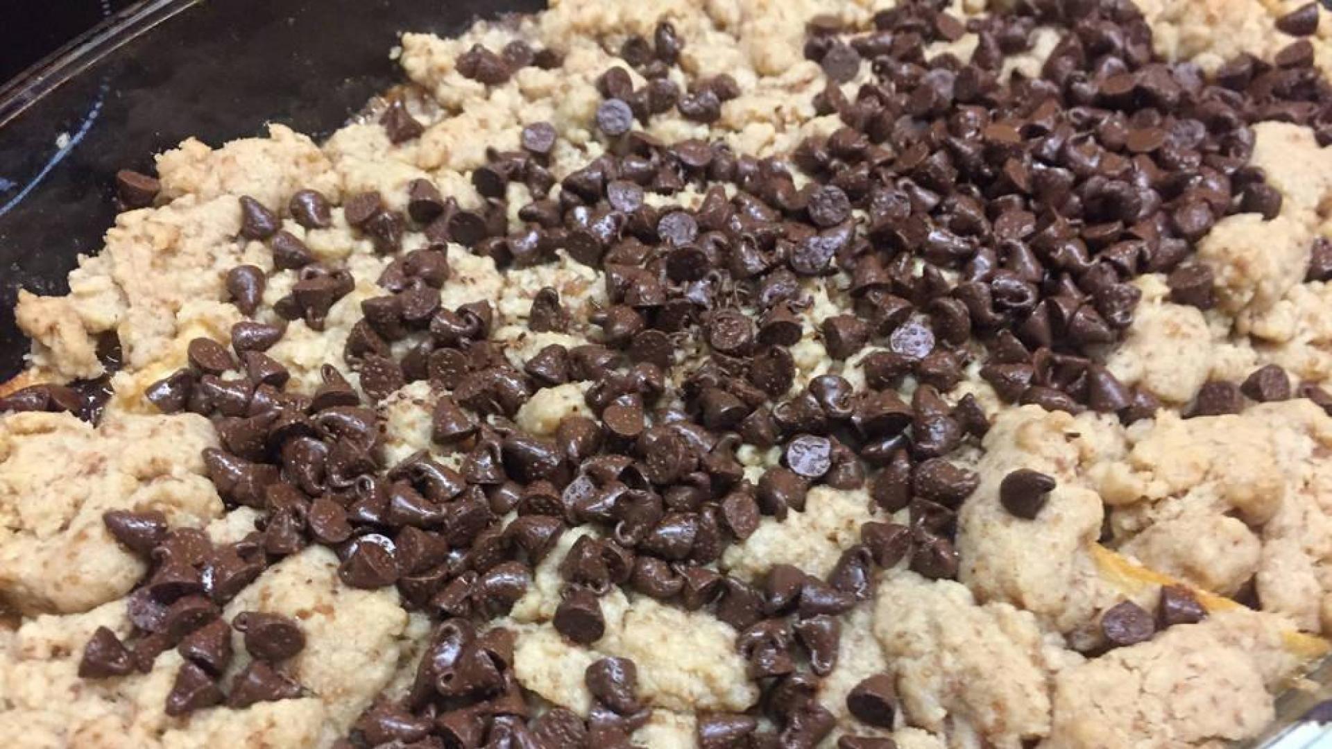 Crumble de manzana asada