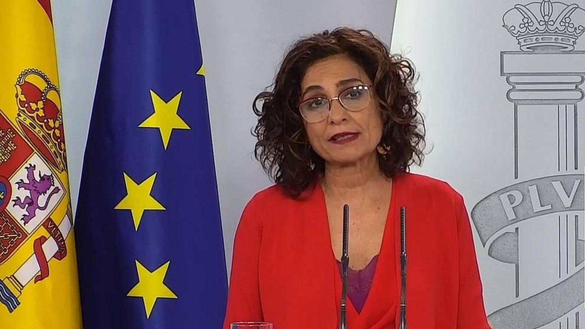 La ministra de Hacienda y portavoz del Gobierno, María Jesús Montero.