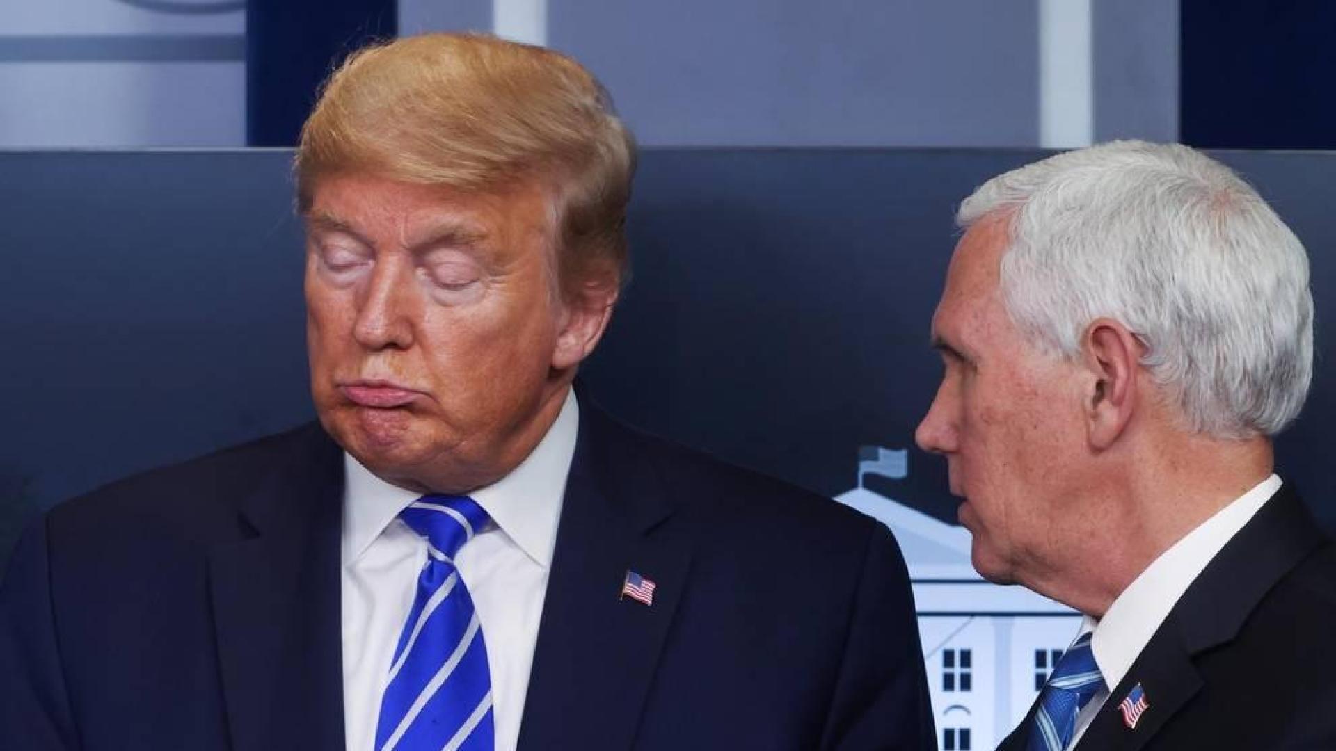 Trump y su vicepresidente Mike Pence, en la Casa Blanca.