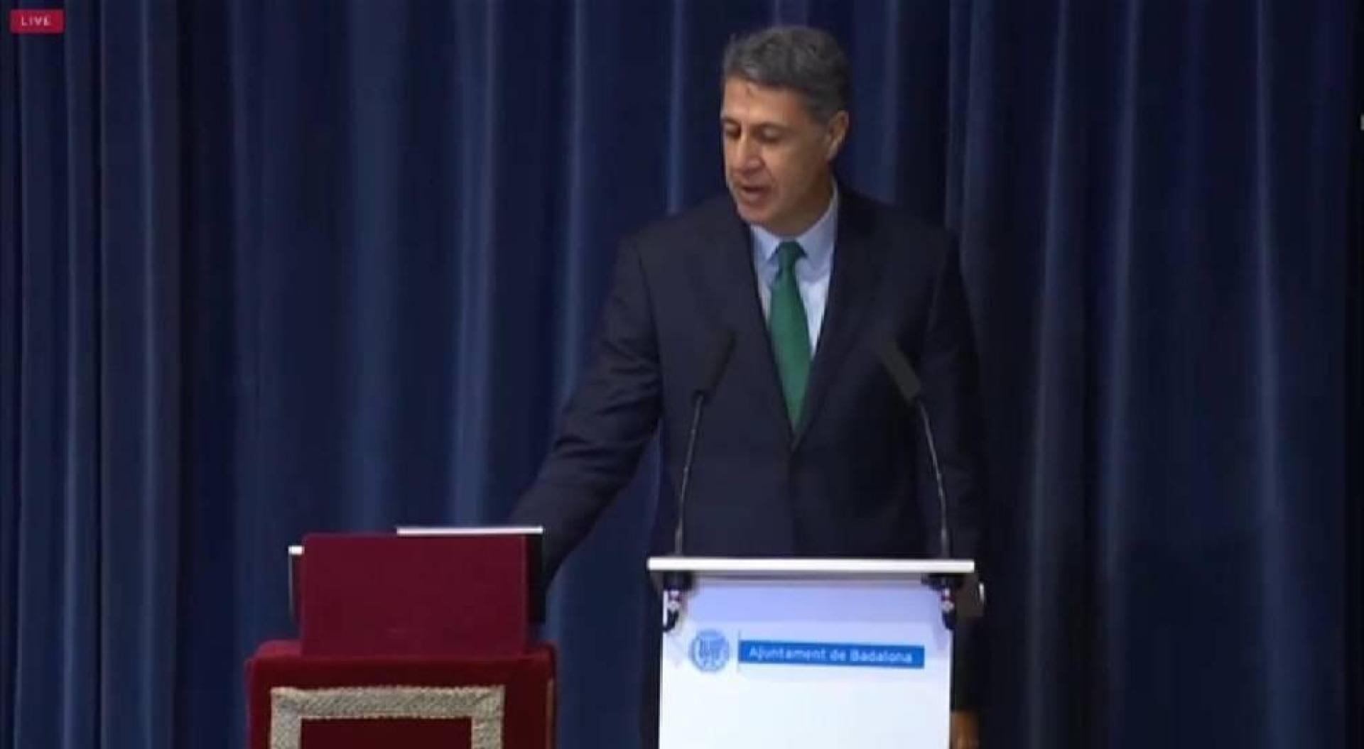 Vídeo | García Albiol recupera la alcaldía de Badalona