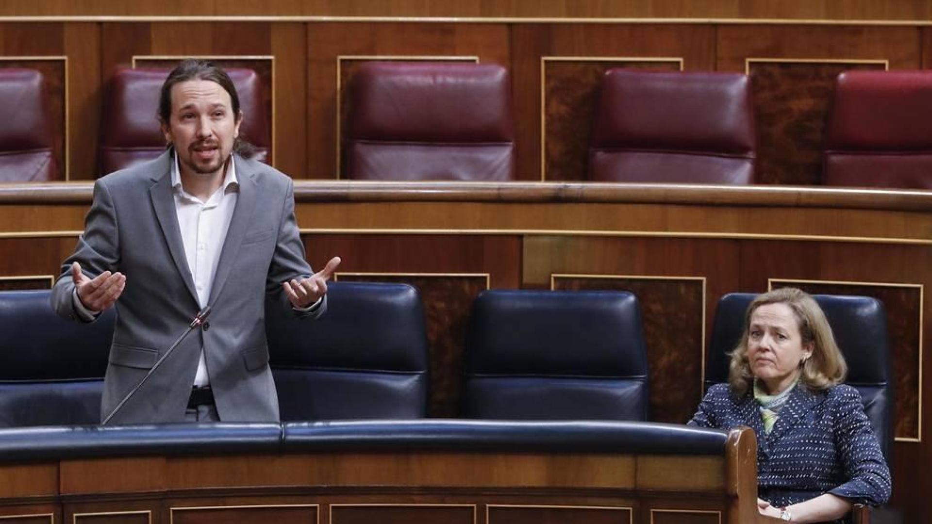 Iglesias llama a Vox "partido de caraduras" y Abascal le recrimina que amenace