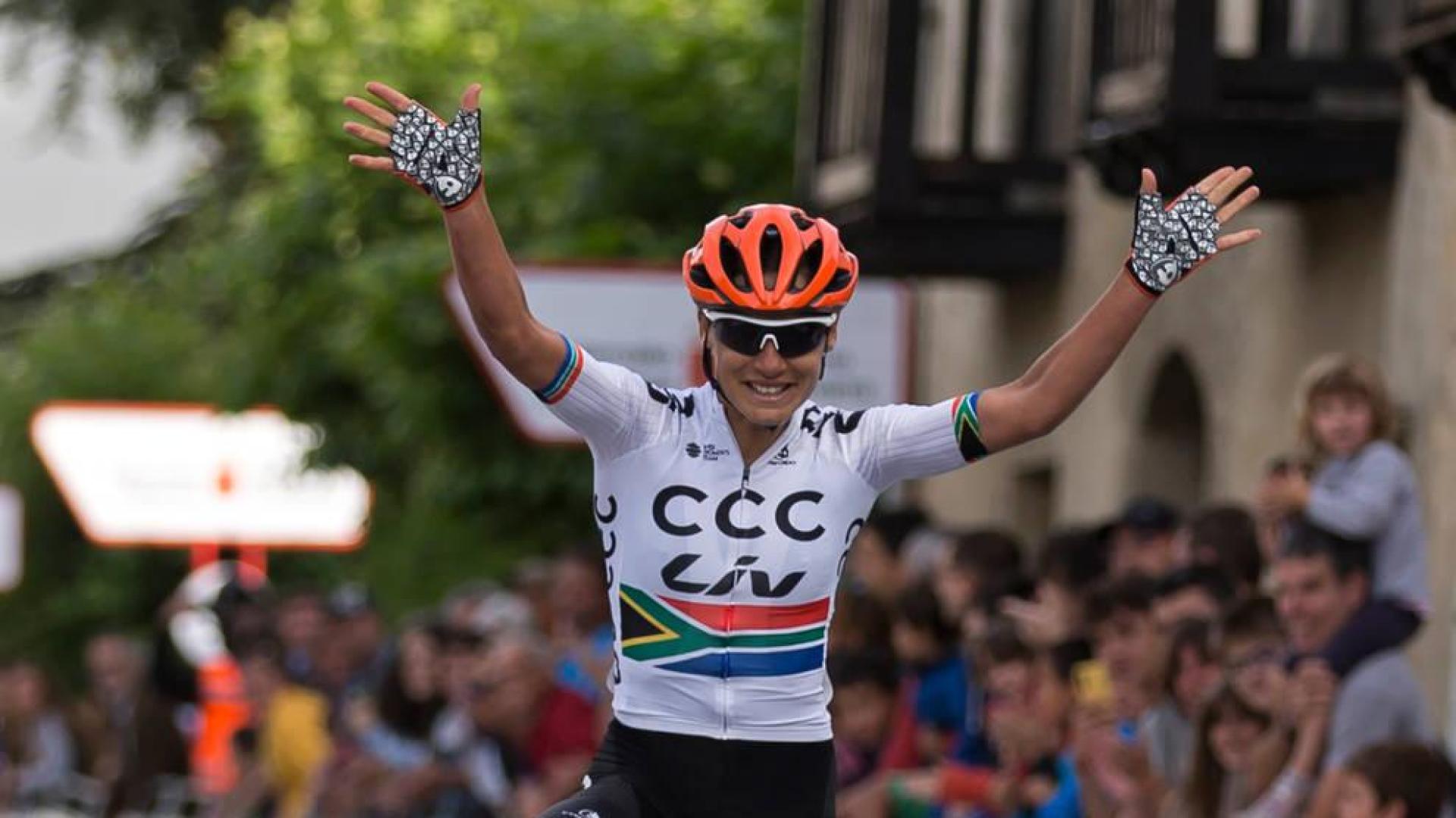 Moolman, ganadora el año pasado en la etapa de Lekunberri.