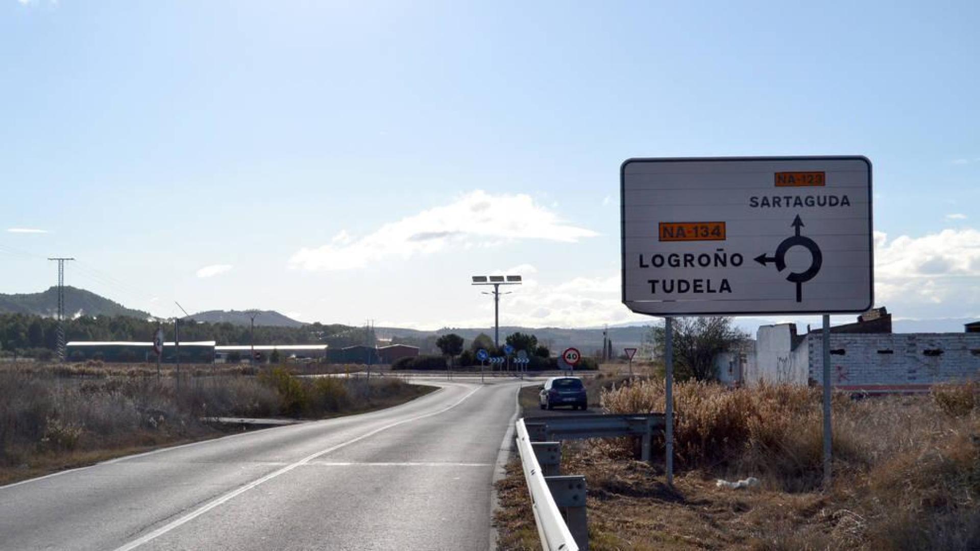El nuevo polígono de Lodosa está situado en el término de Cabizgordo, lindante con Sartaguda