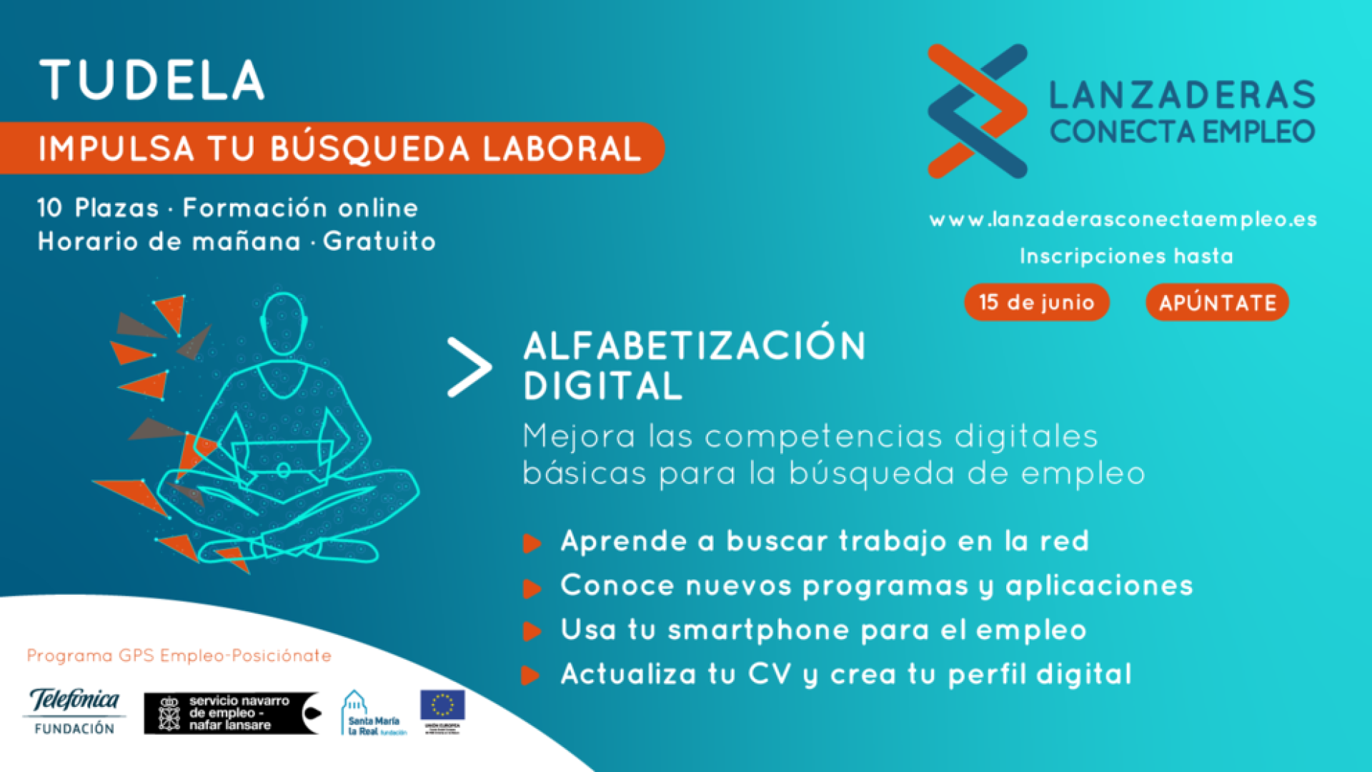 Abierto el plazo de inscripción del curso de 'Alfabetización Digital' para desempleados