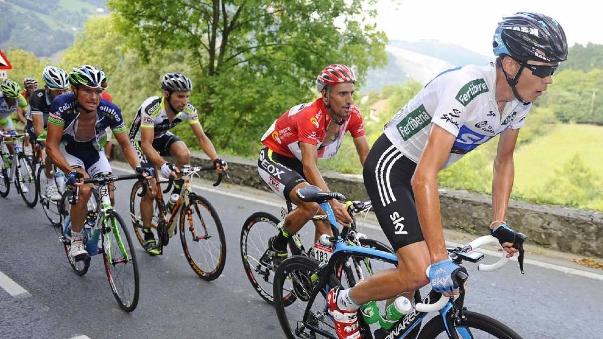 Froome, en la etapa de la vigésima etapa de la Vuelta de 2011 que terminó en Bilbao.
