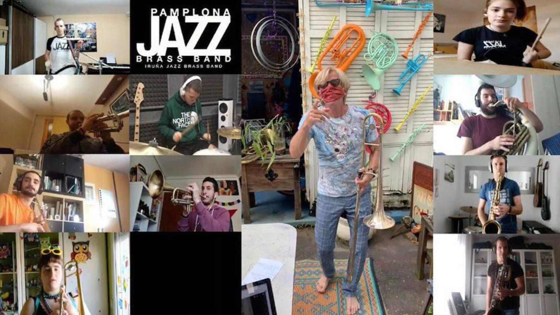 La Iruña Jazz Brass Band se acompaña en su primer disco de Craig Klein