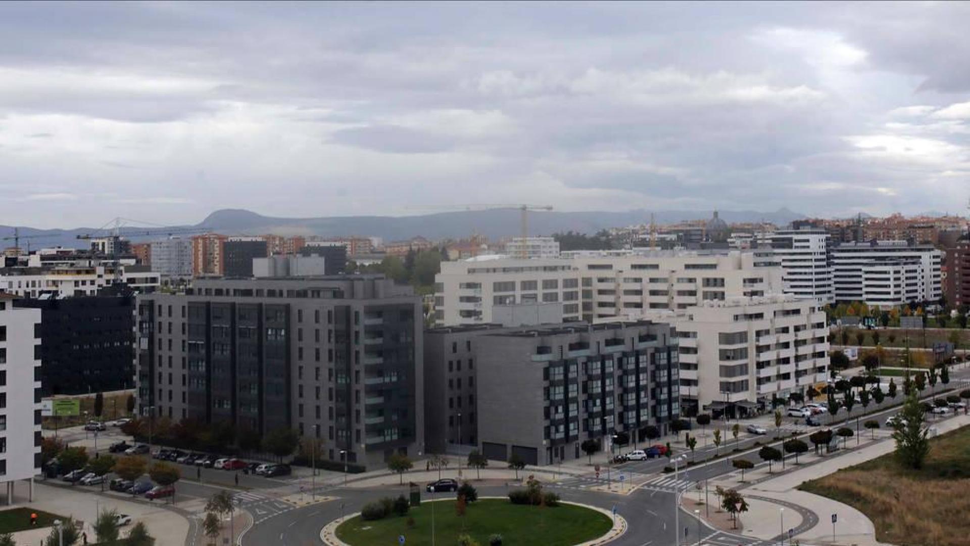 Vista del barrio de Lezkairu en Pamplona