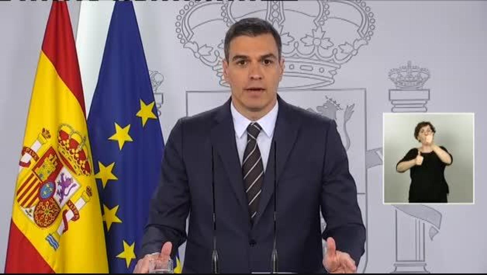 Vídeo: Sánchez anuncia que la Liga de fútbol se reanudará el día 8 de junio