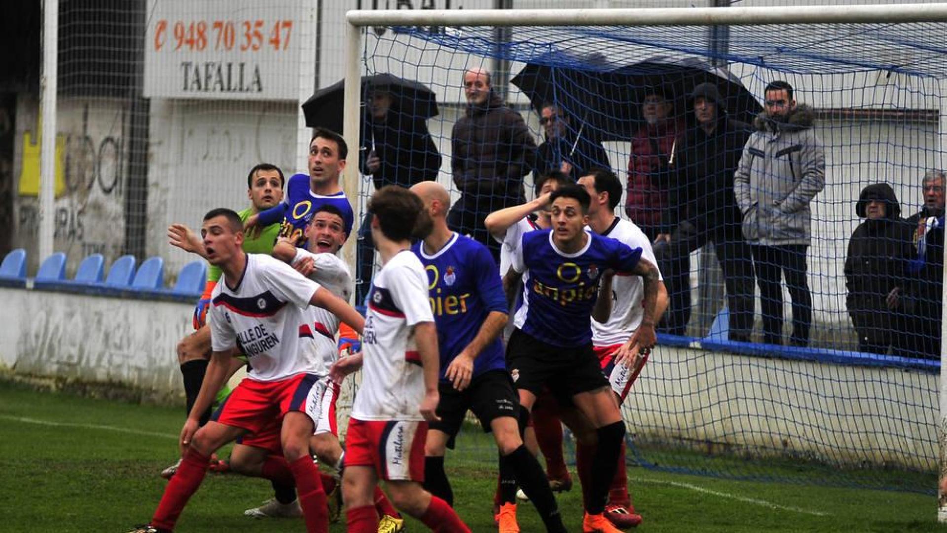 Imagen de un partido Peña Sport-Mutilvera.