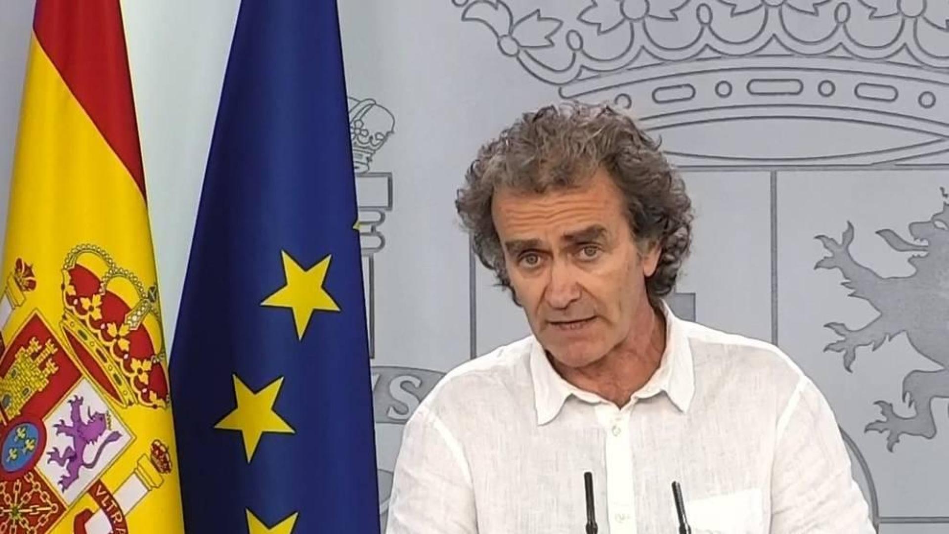 Fernando Simón, en una rueda de prensa en la Moncloa.