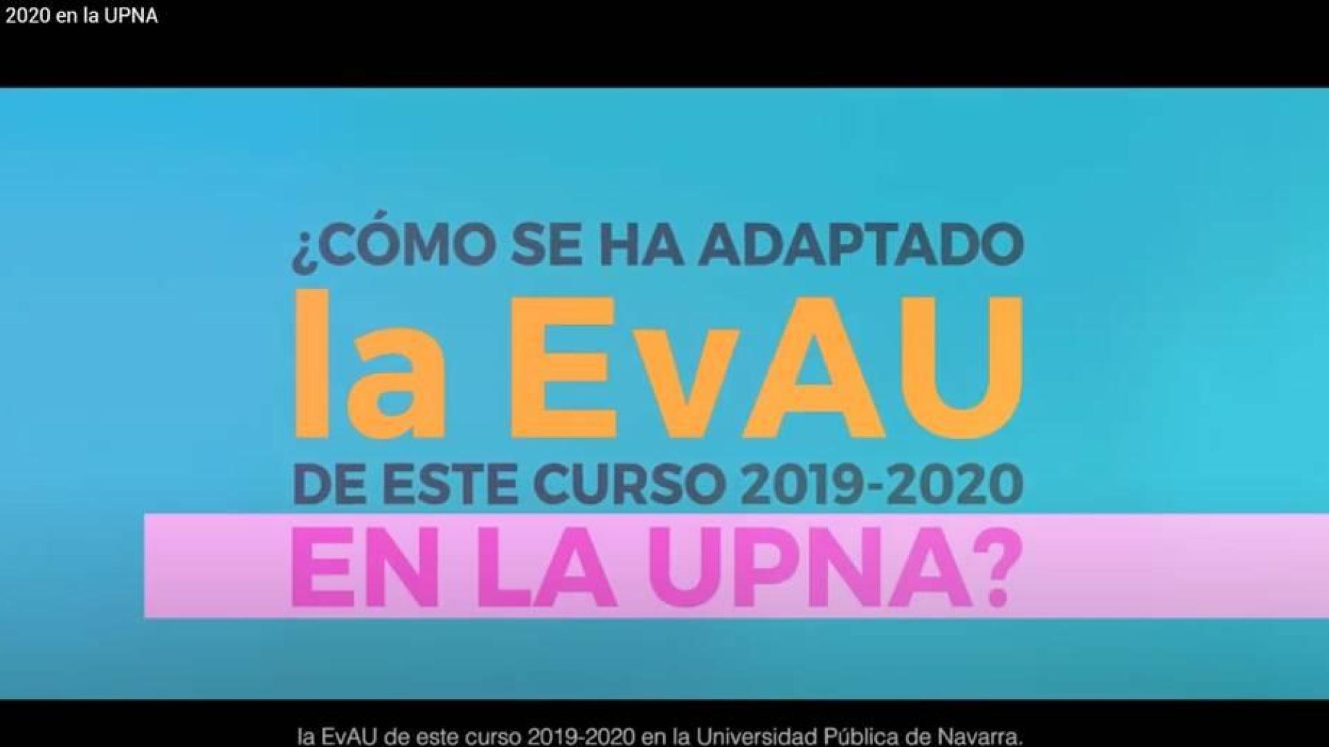 La UPNA realiza un vídeo explicativo de los cambios en la EvAU