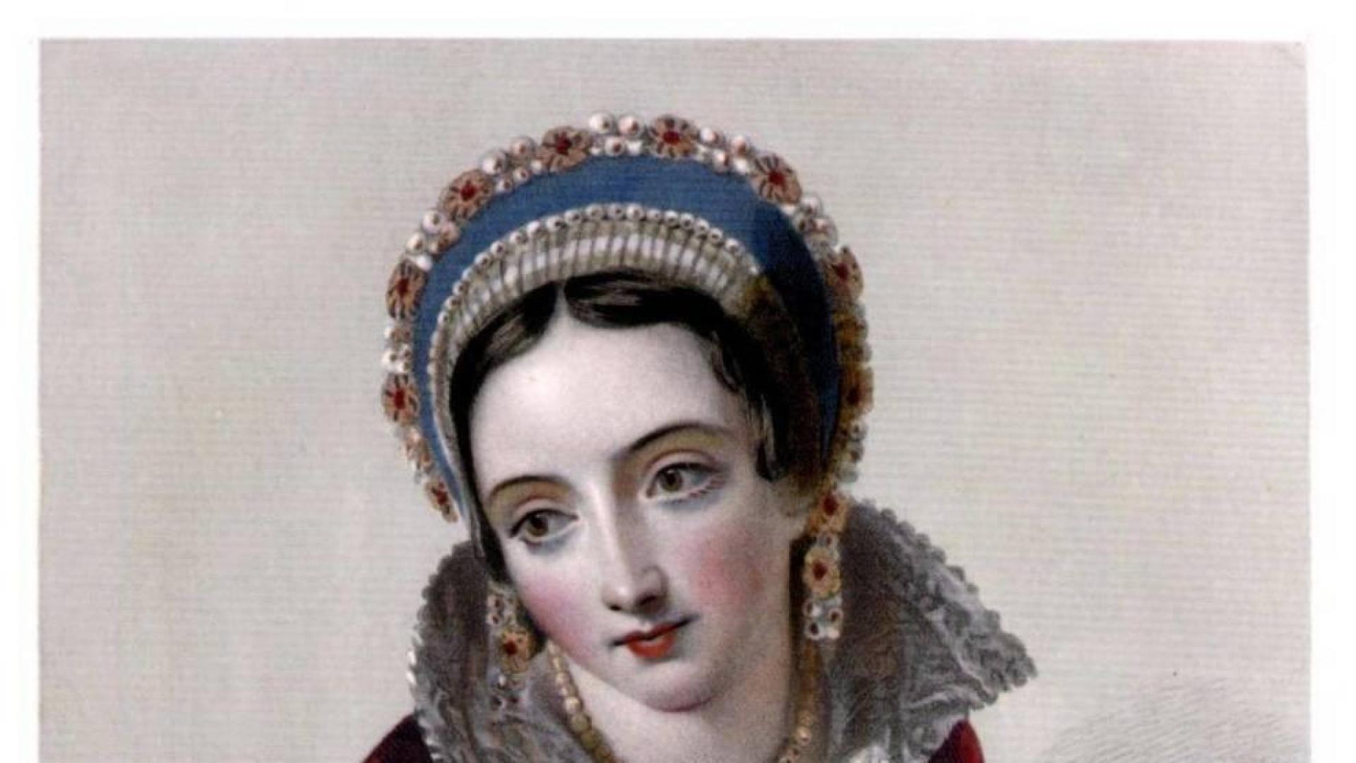 Una imagen idealizada de Juana de Navarra, dibujada el siglo XIX.