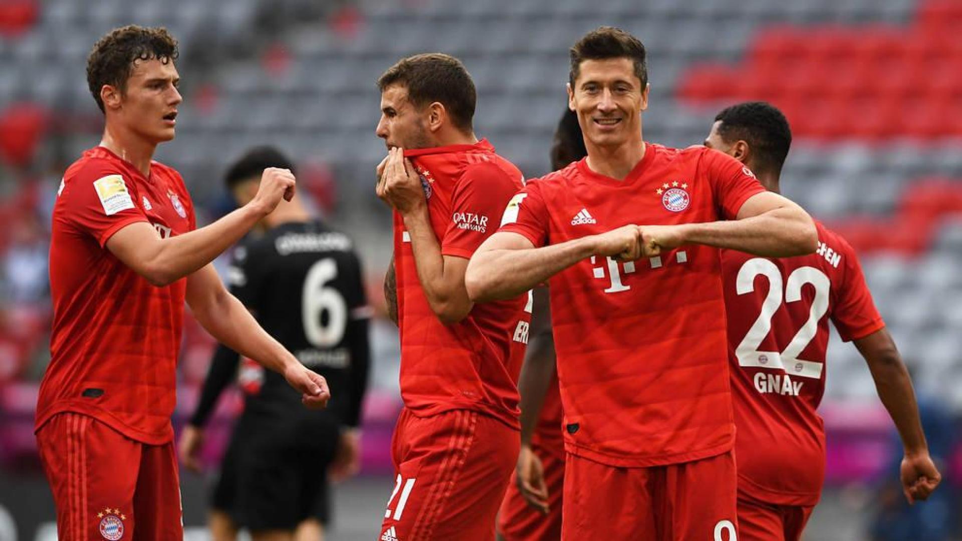 El Bayern regala una 'manita' al Fortuna Düsseldorf en su camino al título