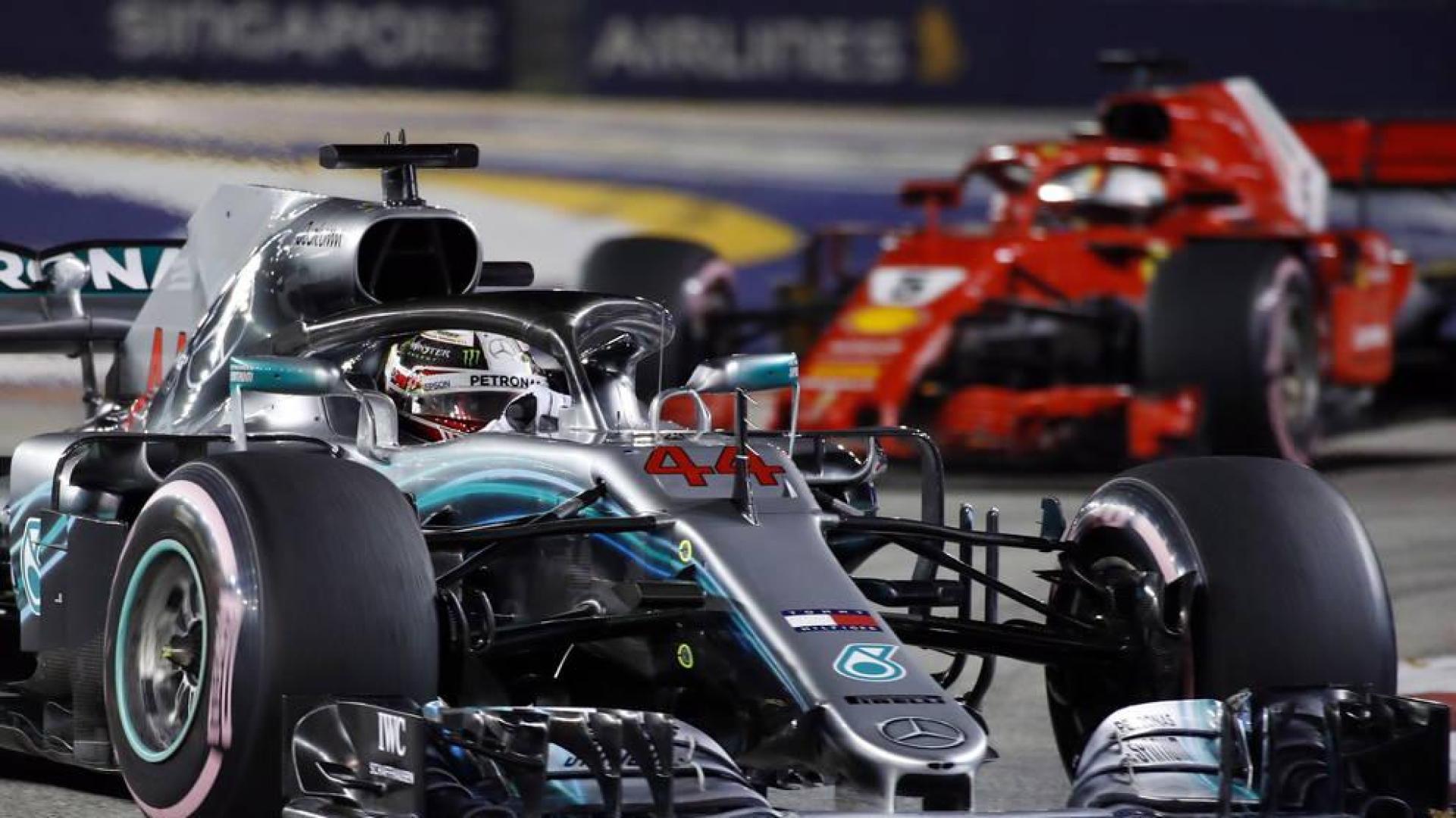 Hamilton gana en Singapur y aumenta en 10 puntos su ventaja sobre Vettel