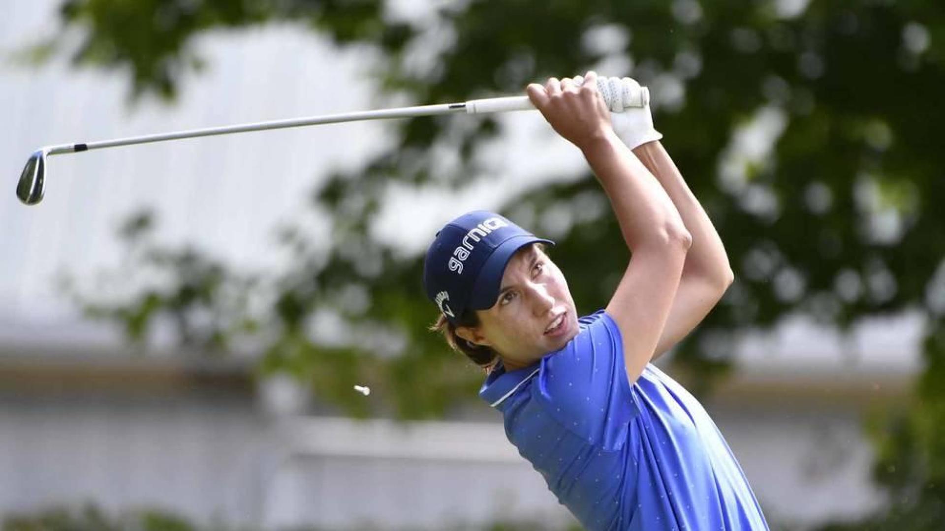 Carlota Ciganda, en el torneo de Canadá celebrado en Ontario este fin de semana.
