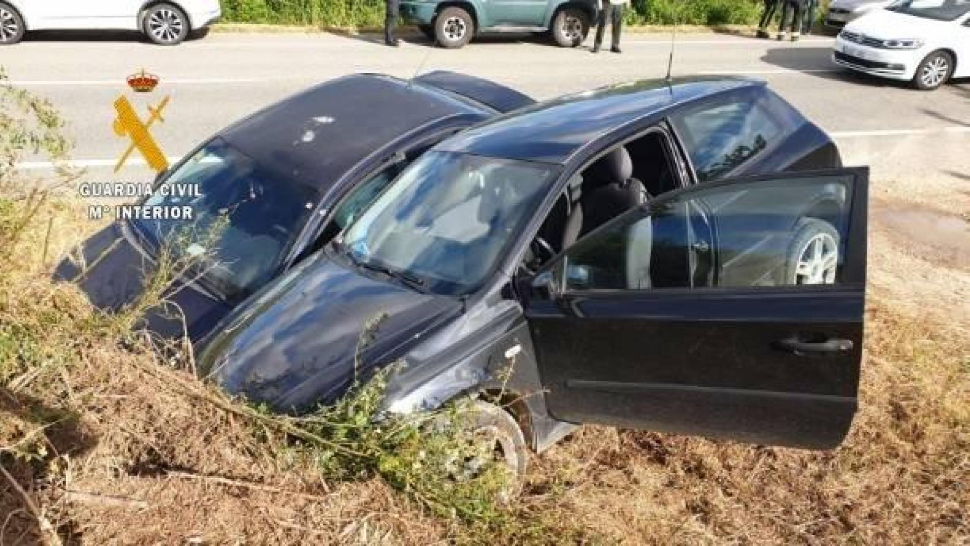 Estado en el que han quedado los vehículos involucrados en el accidente de Zubielqui