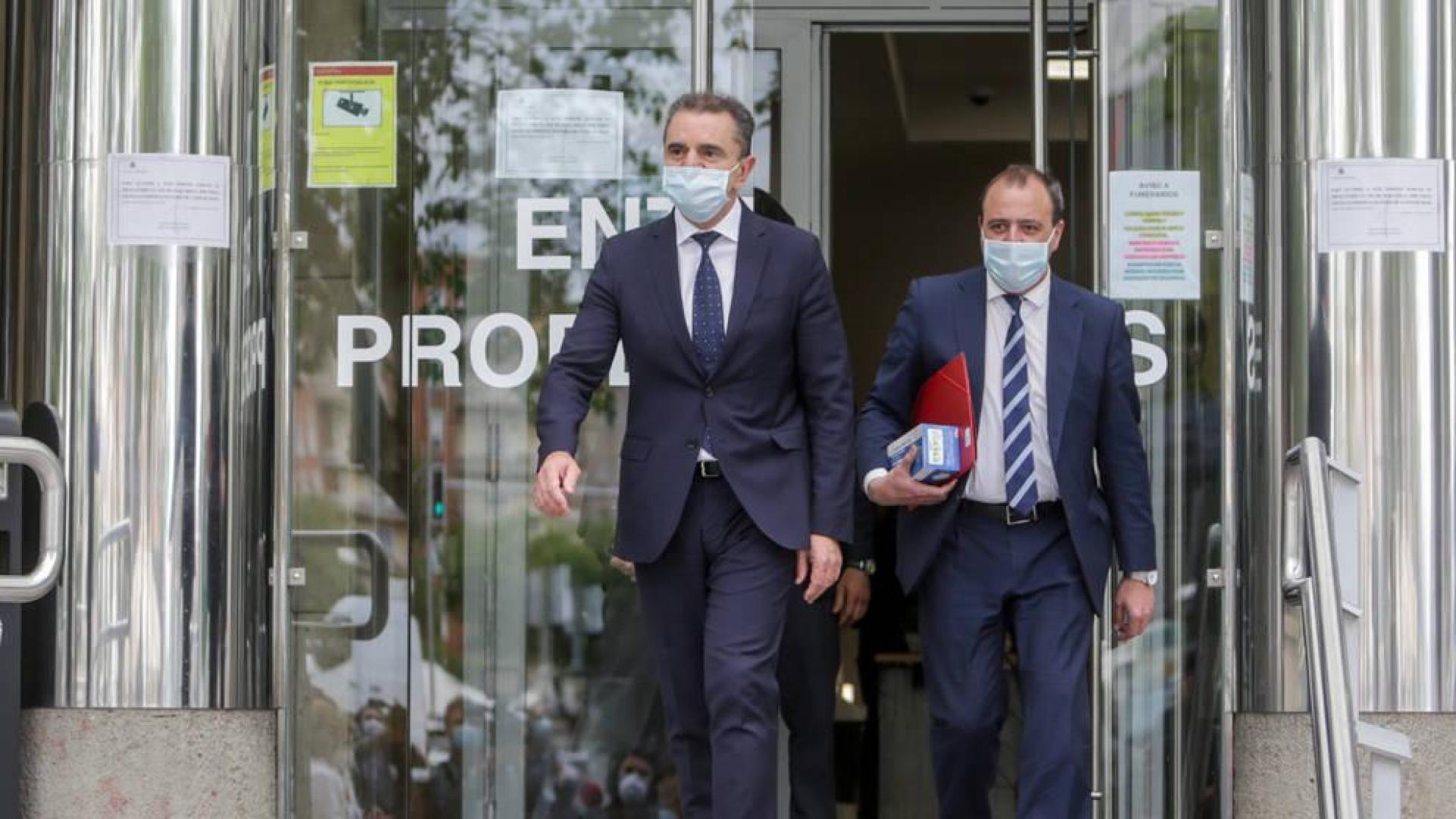 El delegado del Gobierno en Madrid, José Manuel Franco, a su salida tras declarar ante la juez Carmen Rodríguez-Medel.