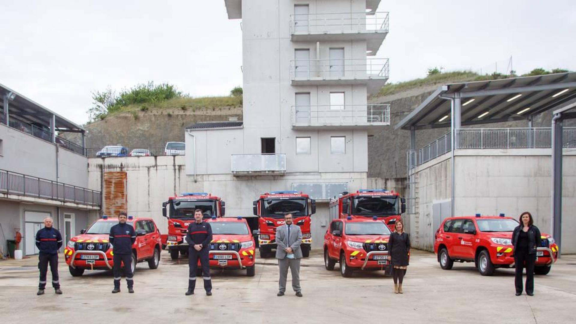 Bomberos de Navarra renueva su flota con la incorporación de siete nuevos vehículos