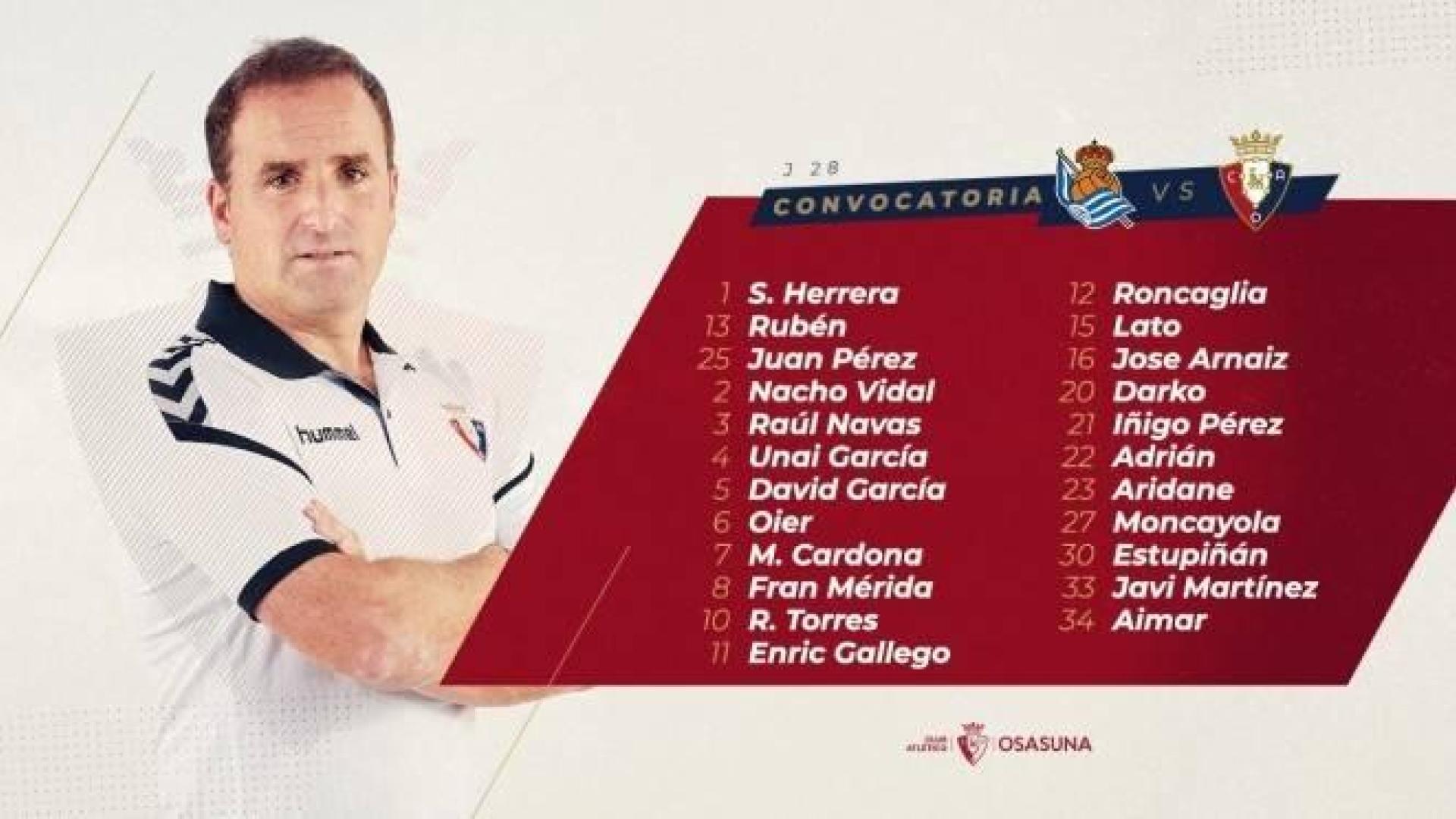 Arrasate desplazará a 23 jugadores a San Sebastián