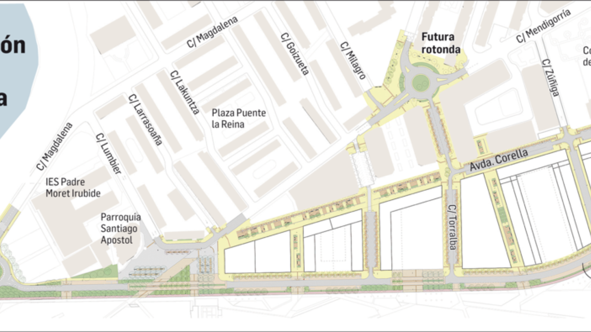 Futura urbanización al sur de la Txantrea.