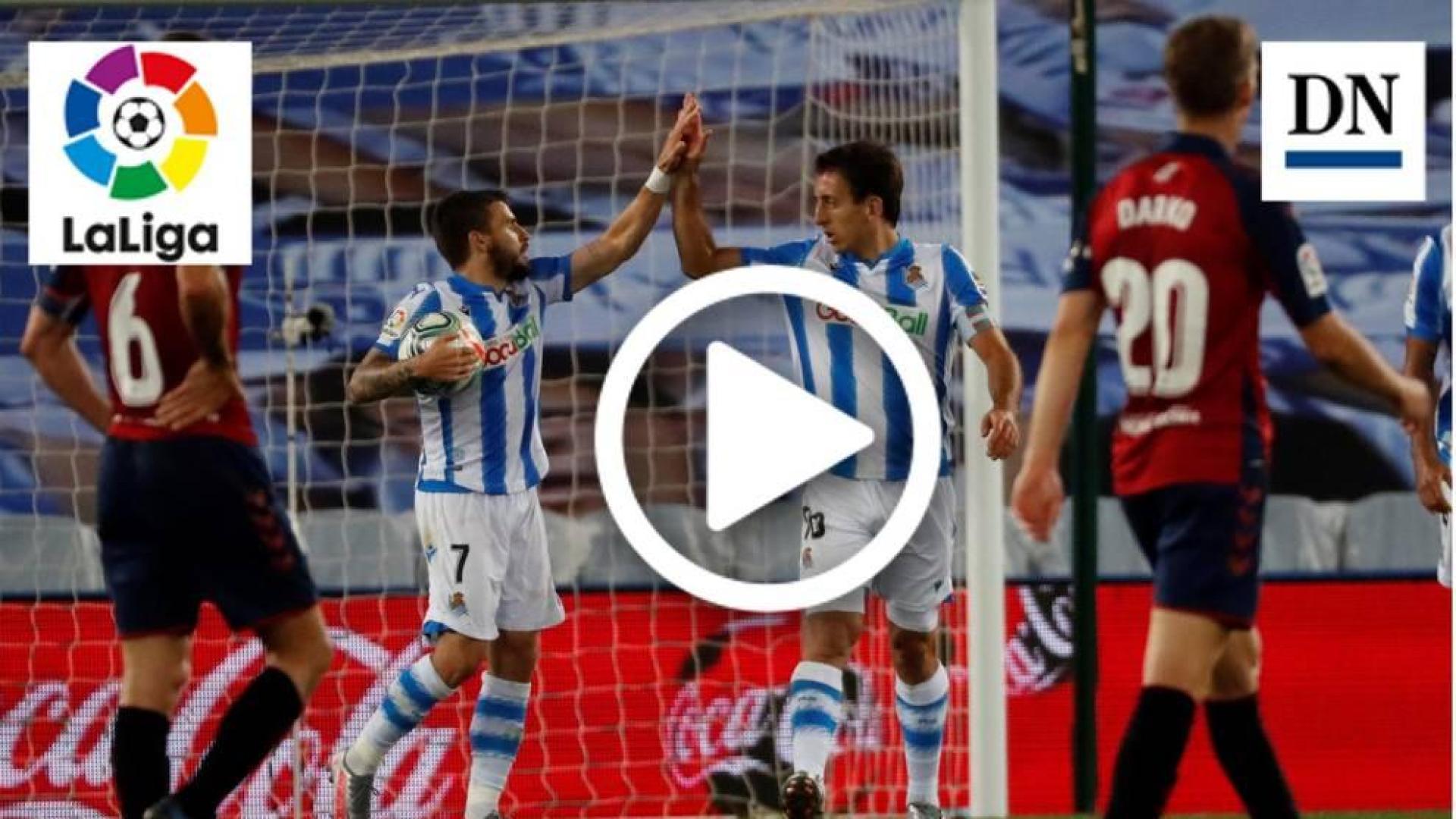 Resumen del Real Sociedad-Osasuna: gol de Oyarzabal