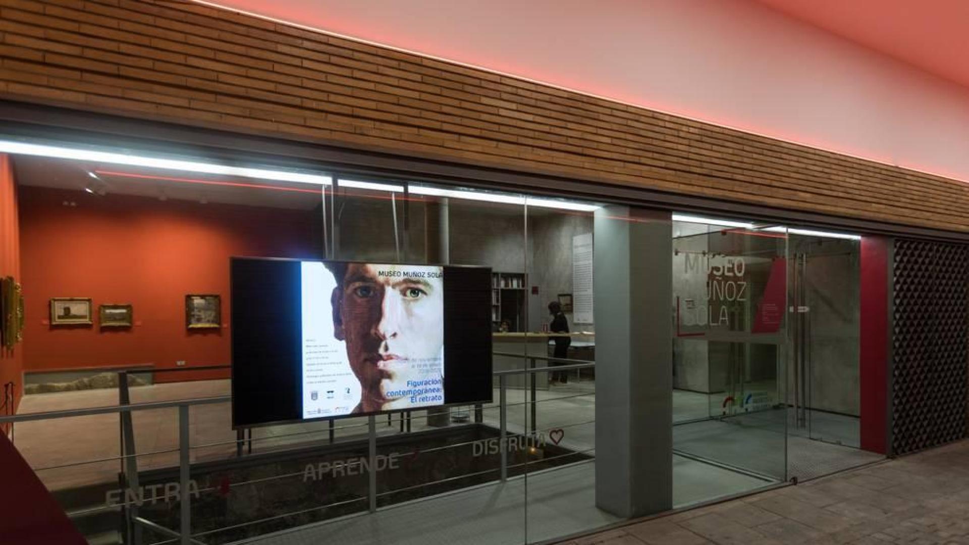 Una imagen de la fachada del Museo de Arte Moderno Muñoz Sola de Tudela.