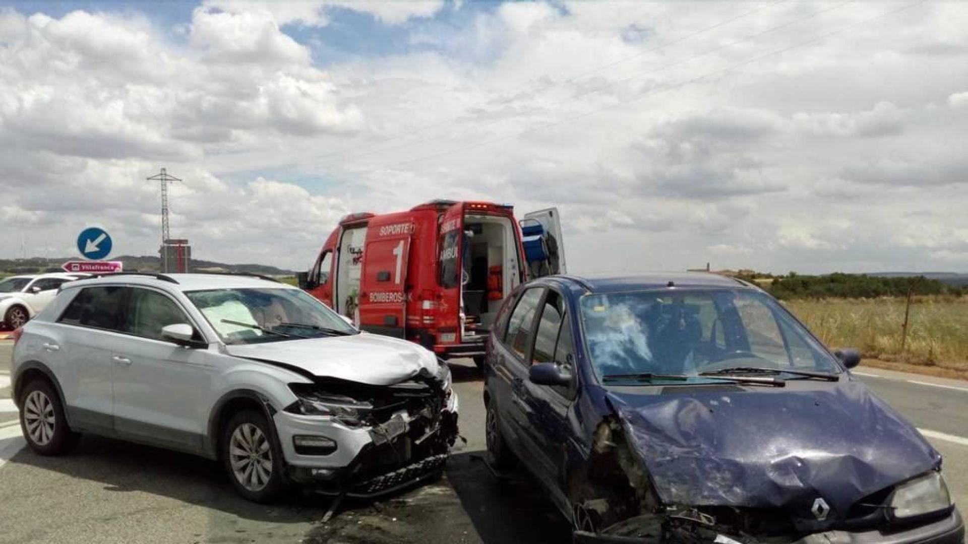 Dos heridos en un accidente de tráfico en Cadreita