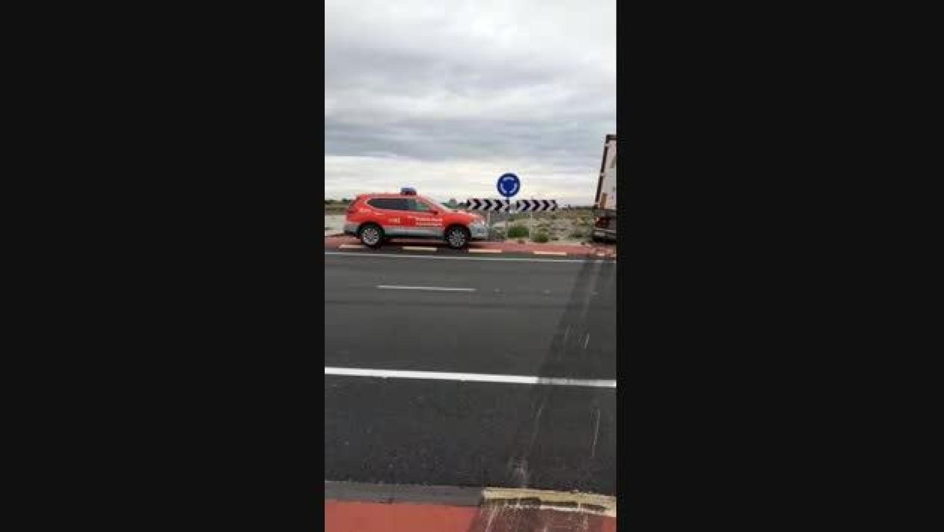 Vídeo del accidente de un camión en Cintruénigo