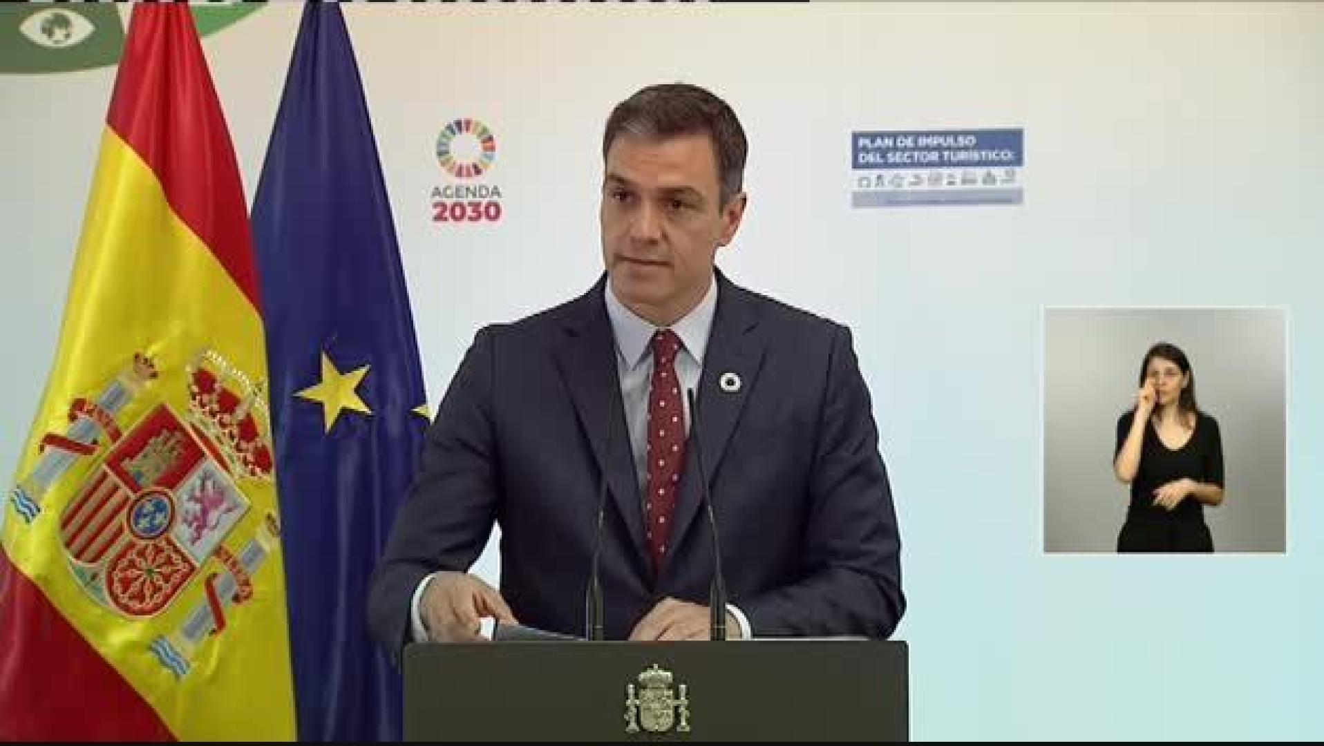 Pedro Sánchez: “Vamos a afrontar la recuperación económica unidos”