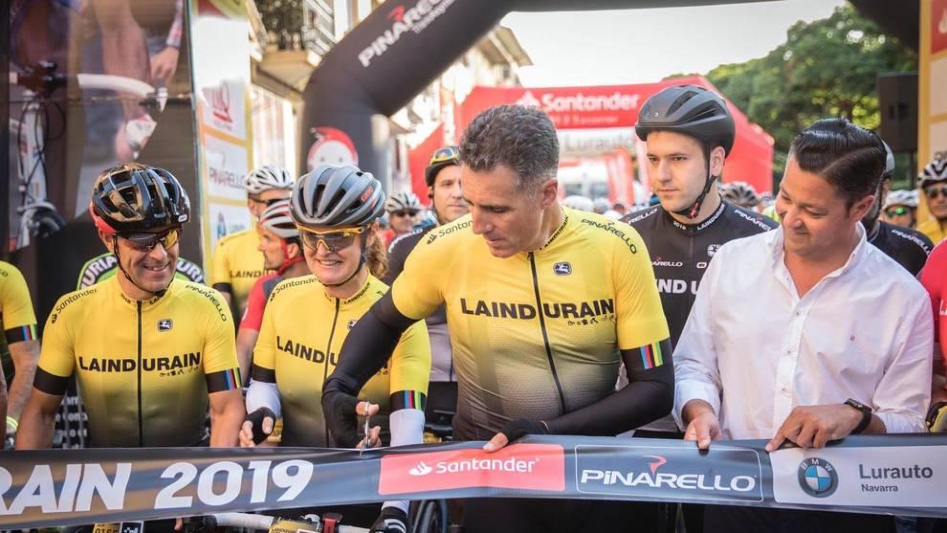 Fotos de la salida de la marcha Miguel Induráin de este sábado en Villava