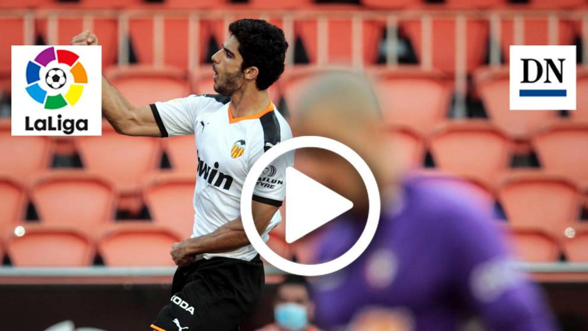 Gol de Guedes en el Valencia 2-0 Osasuna