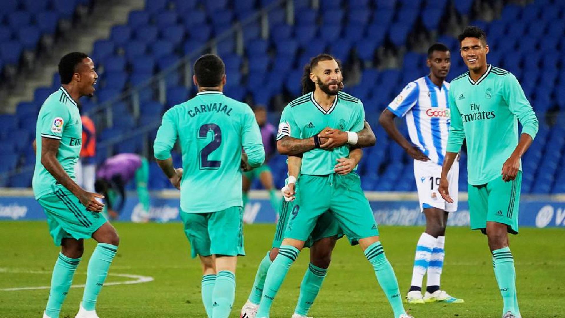 El Real Madrid recupera el liderato tras ganar sin brillo en el Reale Arena