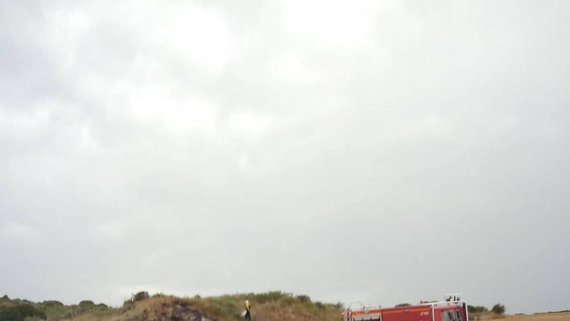 Tormentas intensas en Navarra e incendio por rayo