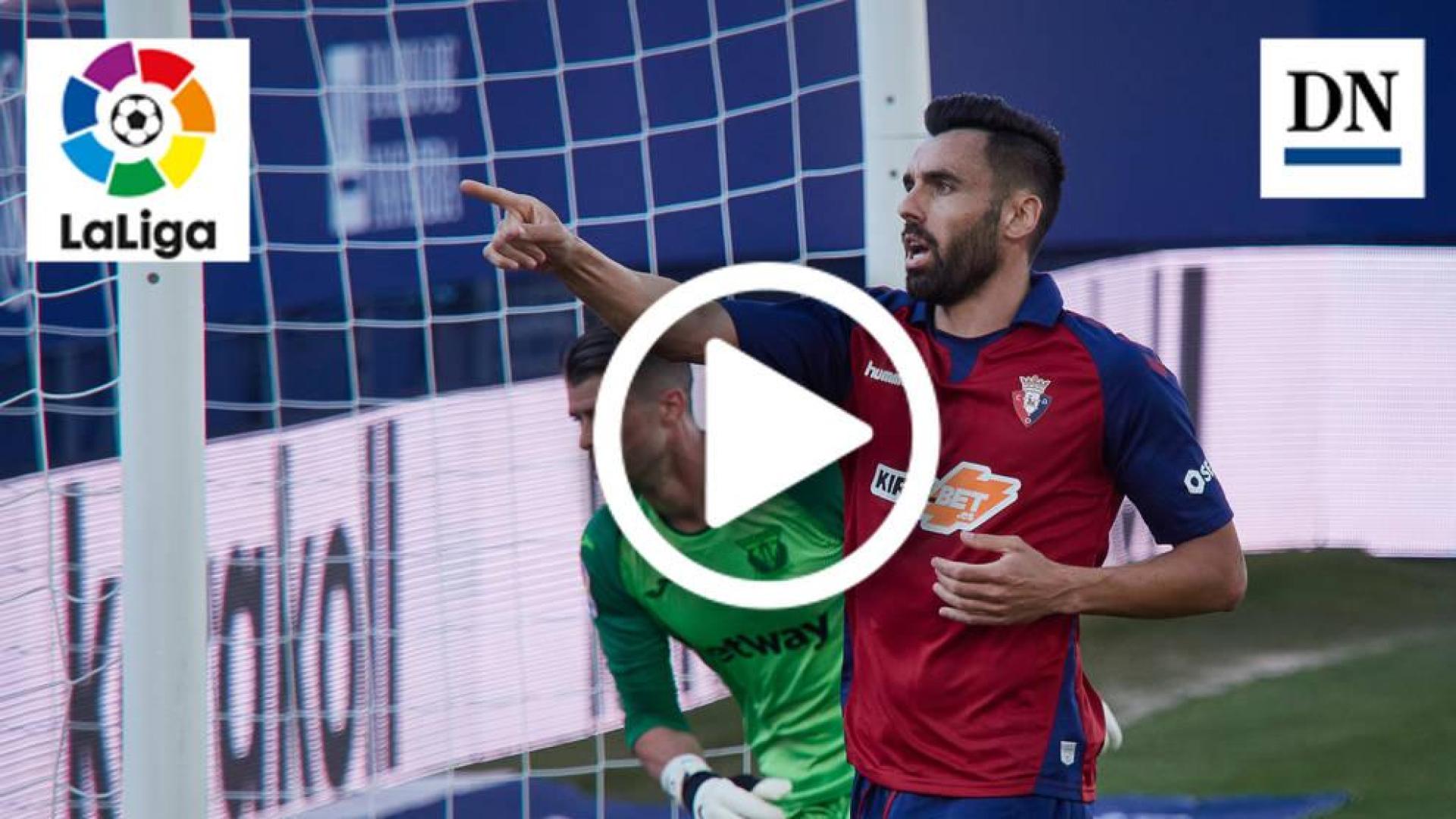 Resumen del Osasuna-Leganés: gol de Gallego (1-0)