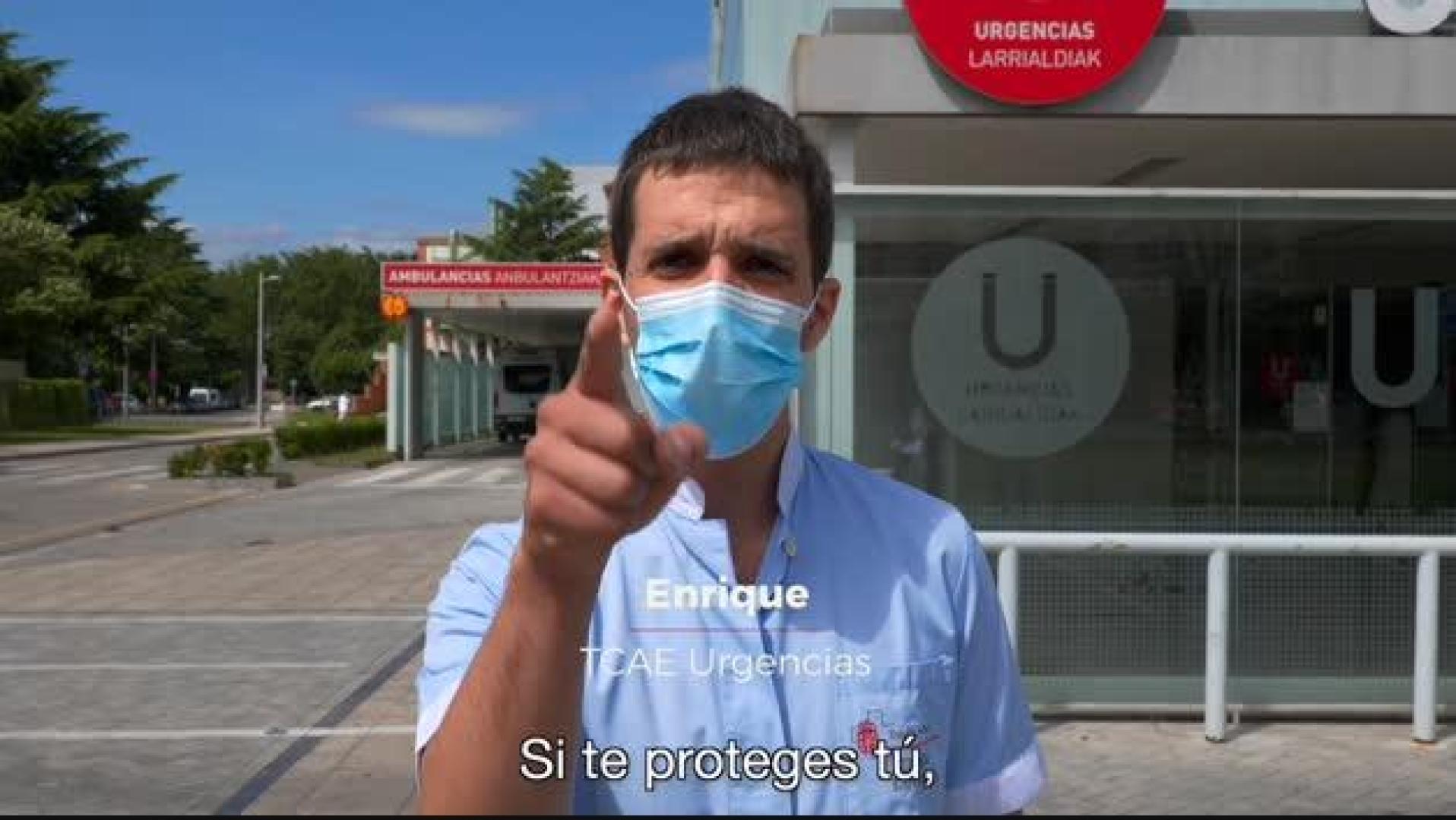 Vídeo: Varios sanitarios recuerdan a la ciudadanía que este año no habrá Sanfermines