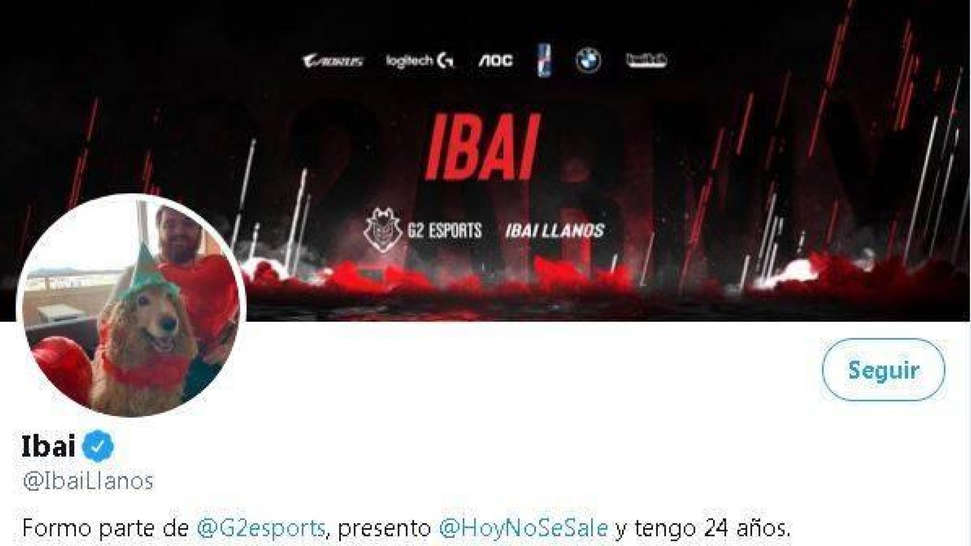 Imagen de la cuenta de Twitter de Ibai Llanos