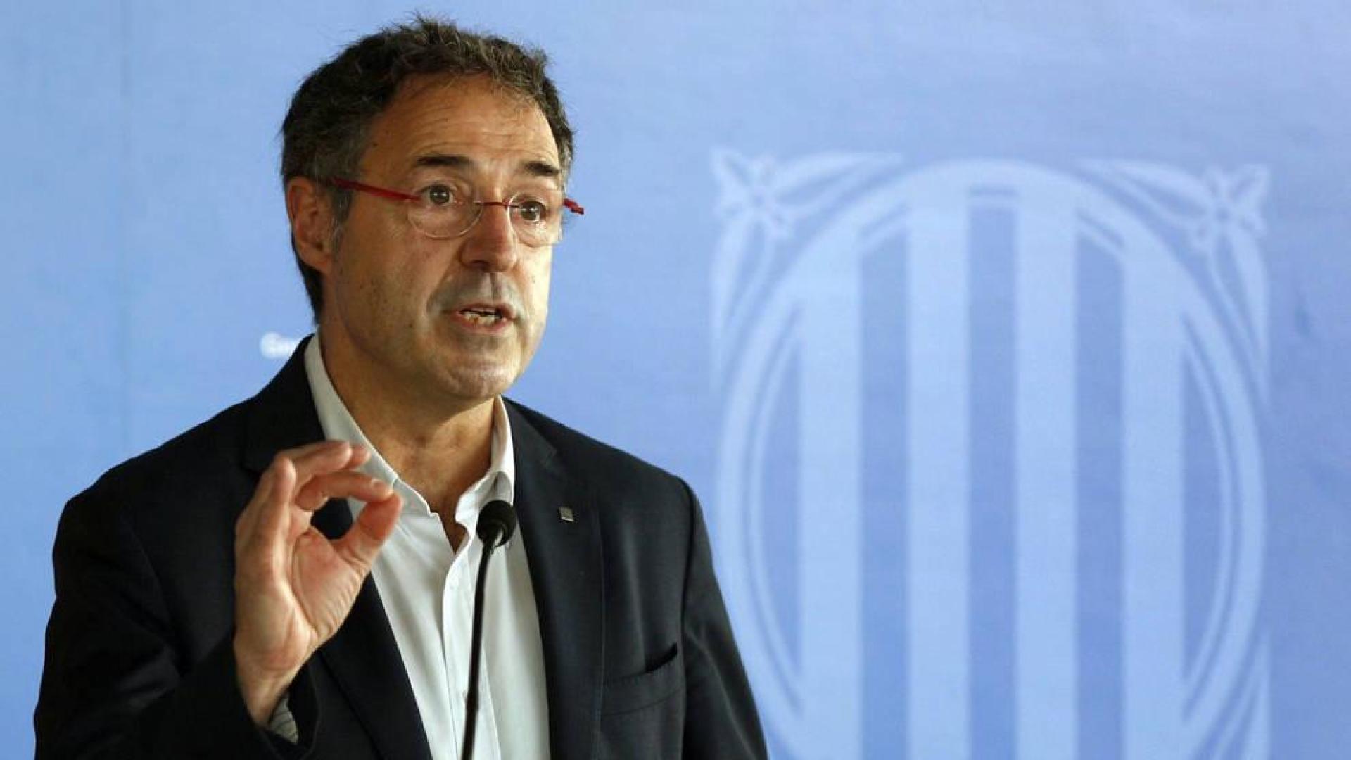 El secretario de Medidas Penales de la Generalitat, Amand Calderó, durante la rueda de prensa