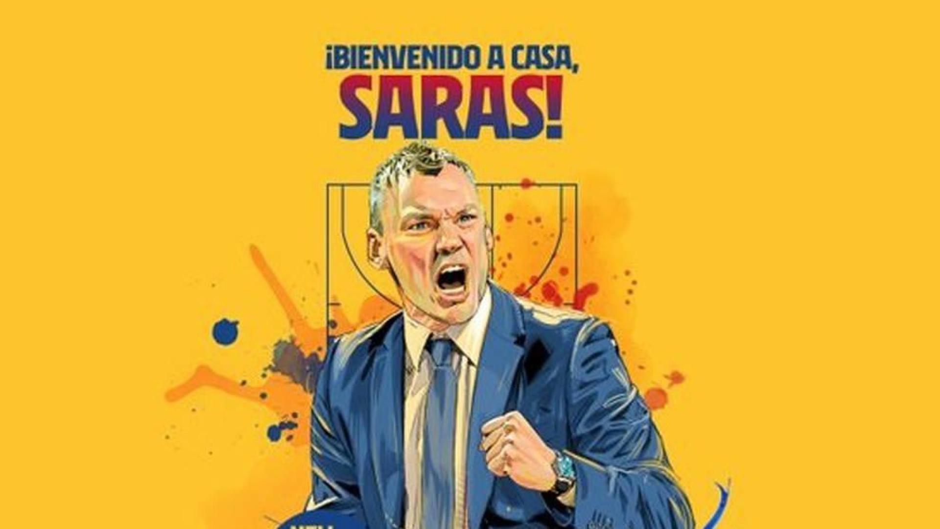 Con esta imagen ha dado la bienvenida el Barcelona a Jasikevicius