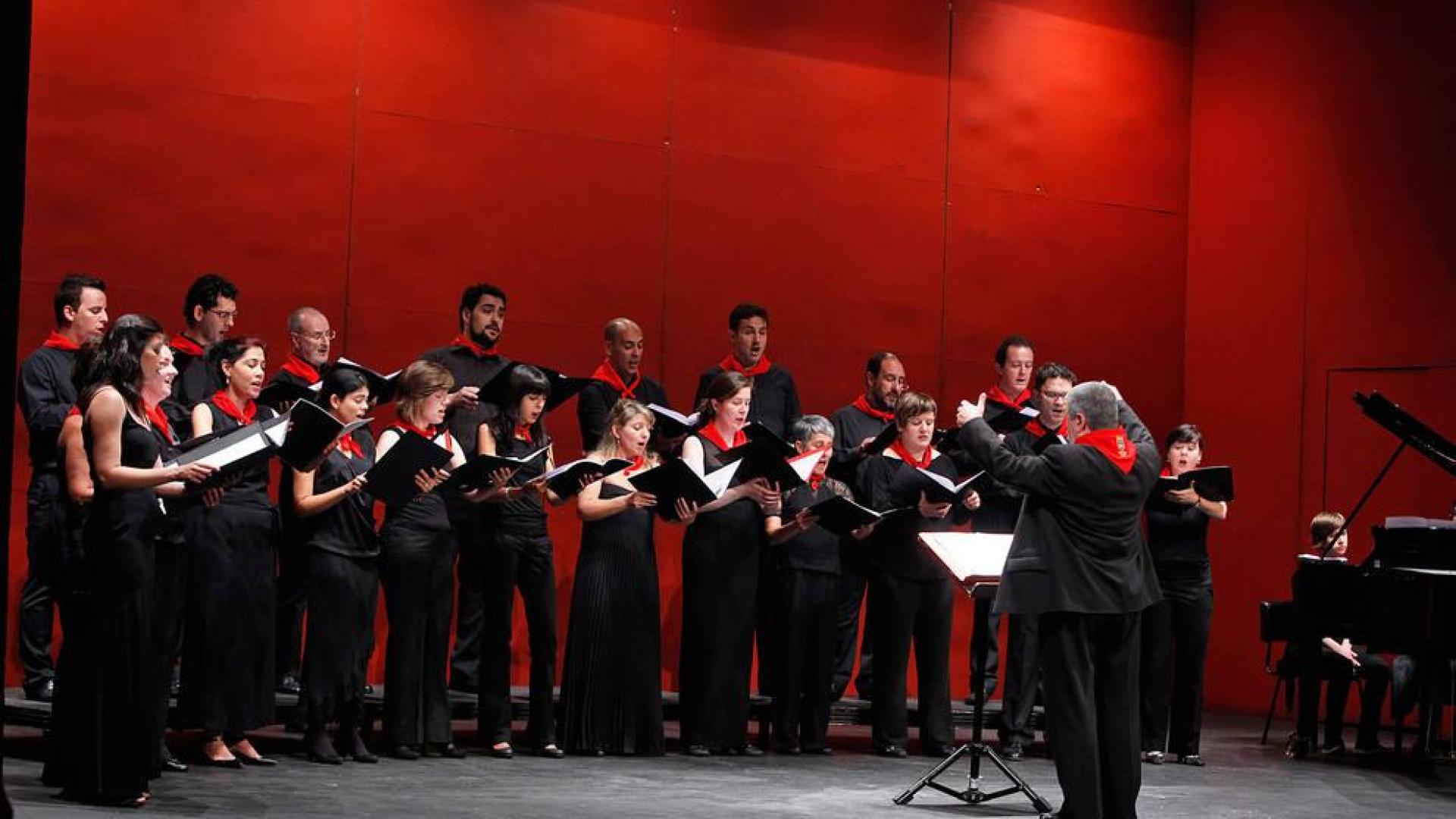 La Coral de Cámara de Pamplona, en el concierto de los Sanfermines de 2011.