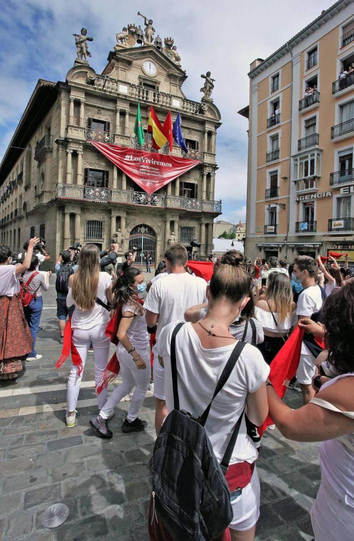 Pamplona se enfrenta a su primer 6 de julio sin chupinazo desde 1938