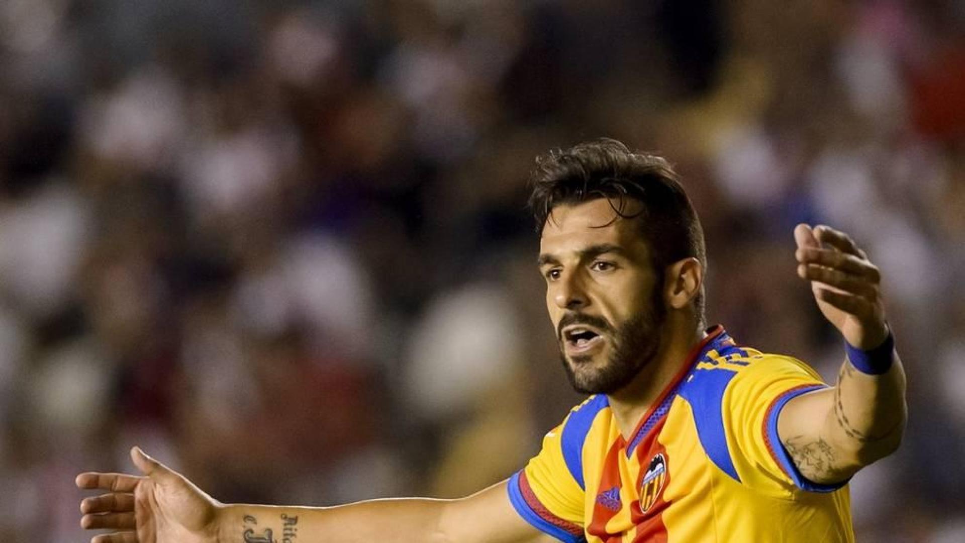 Negredo, contra el Rayo Vallecano.