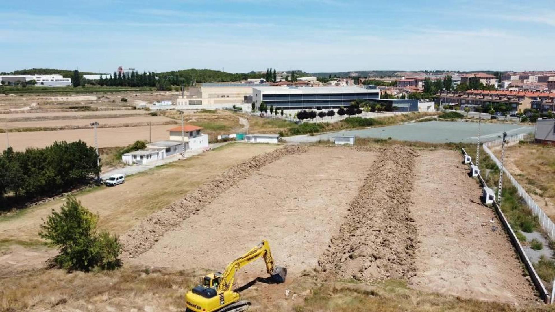 Tudela inicia las obras del complejo deportivo, que acabarán en 13 meses