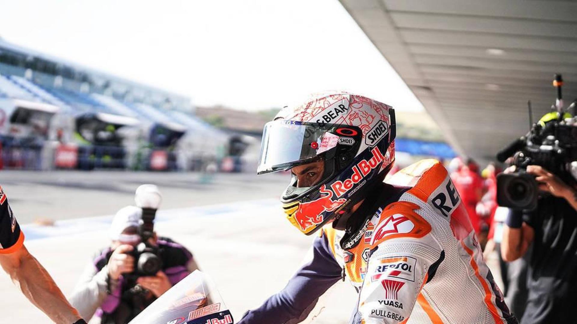 El fuerte calor no impide a Marc Márquez mandar en el GP de España