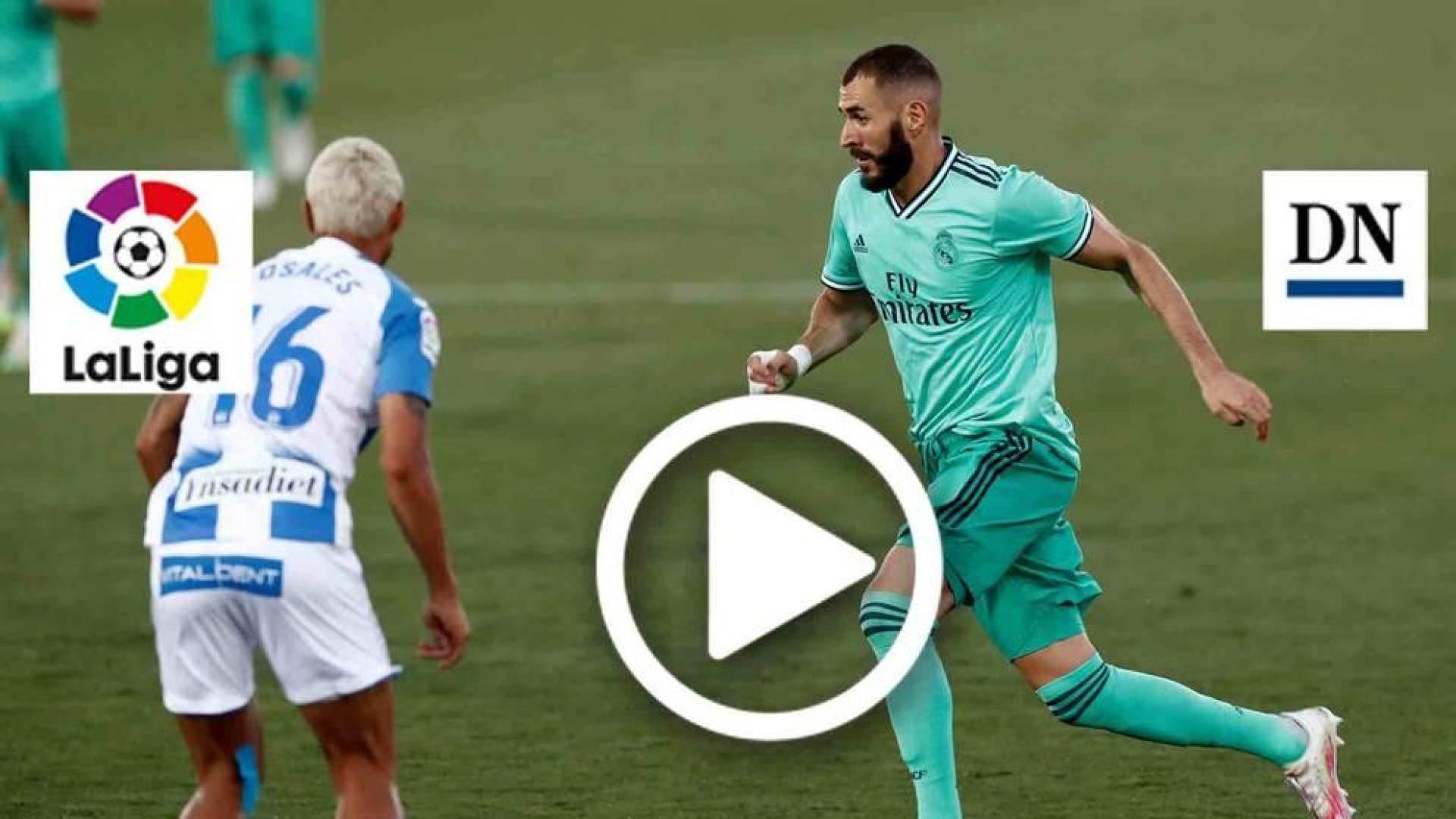 Resumen del Leganés 2-2 Real Madrid en vídeo