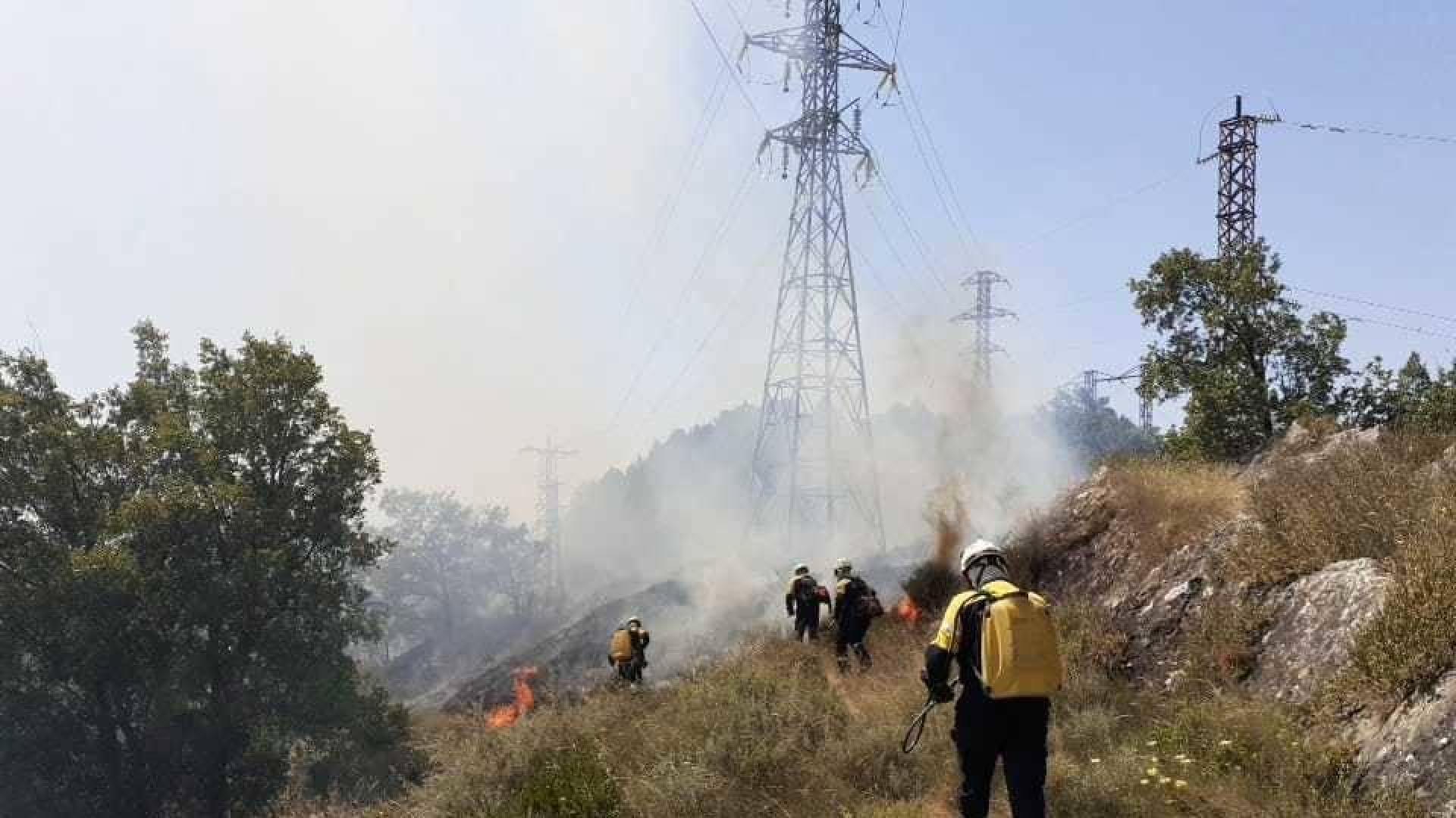 Controlado un fuego en el monte Ezkaba, cerca de la curva de Arre