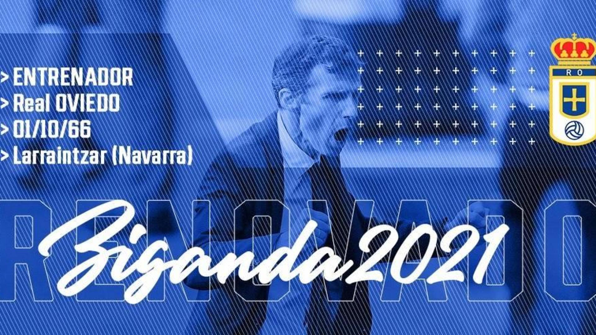 Ziganda seguirá en el Real Oviedo la próxima temporada